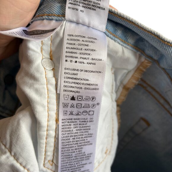 Levi’s 501 skinny Size W 29 L 30 light wash - Picture 8 of 9